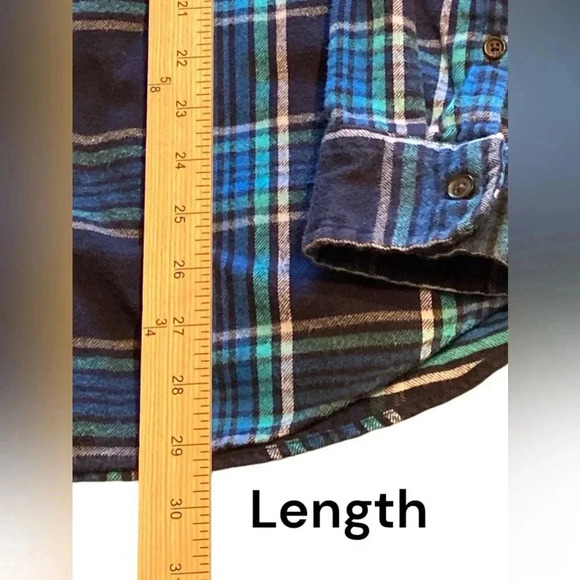 Lands End flannel long sleeve plaid size XL - Picture 2 of 6
